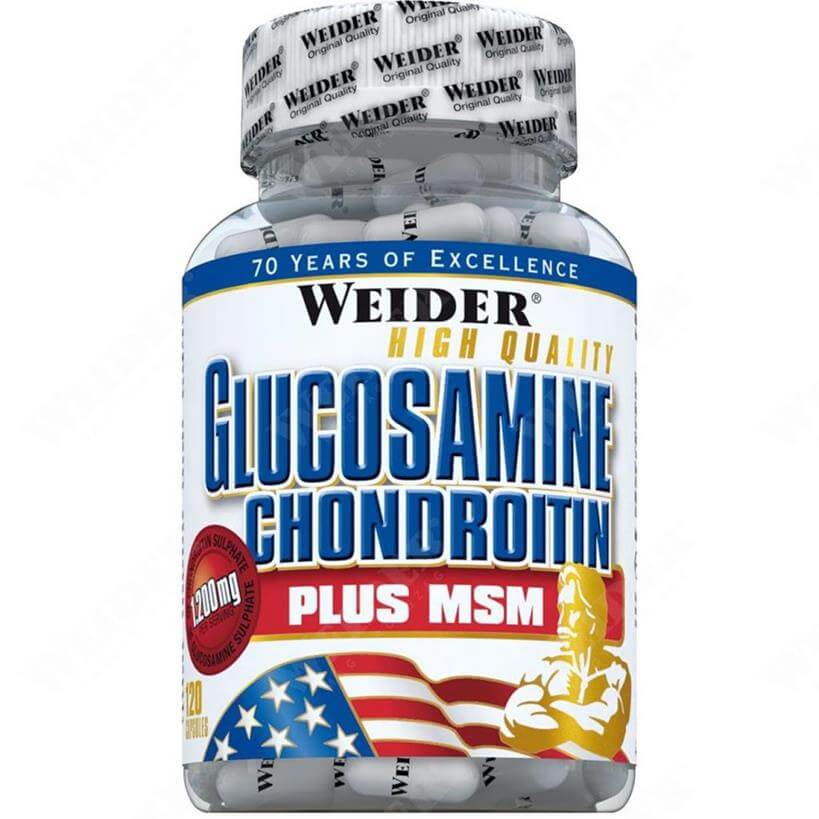 Weider Glucosamine Chondroitin Plus MSM ízületvédő 120 kapszula