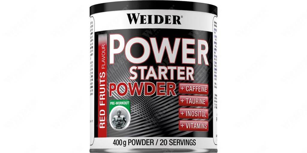 Weider Power Starter Powder 400g (piros gyümölcsös)