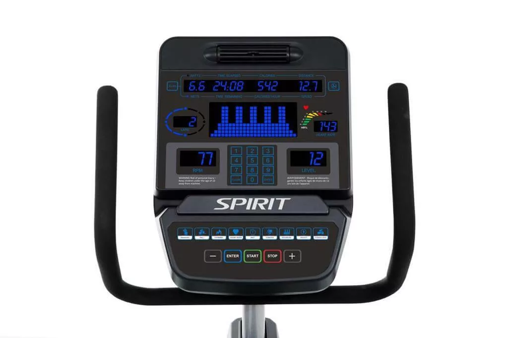 Spirit CR900 Professzionális háttámlás edzőtermi kerékpár