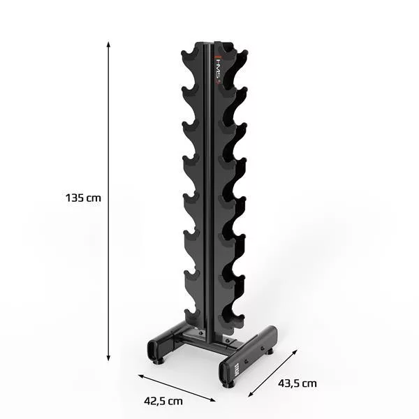 HMS CHD Krómozott kézisúlyzó szett 1-8kg + STR36 súlyzó tartó állvány
