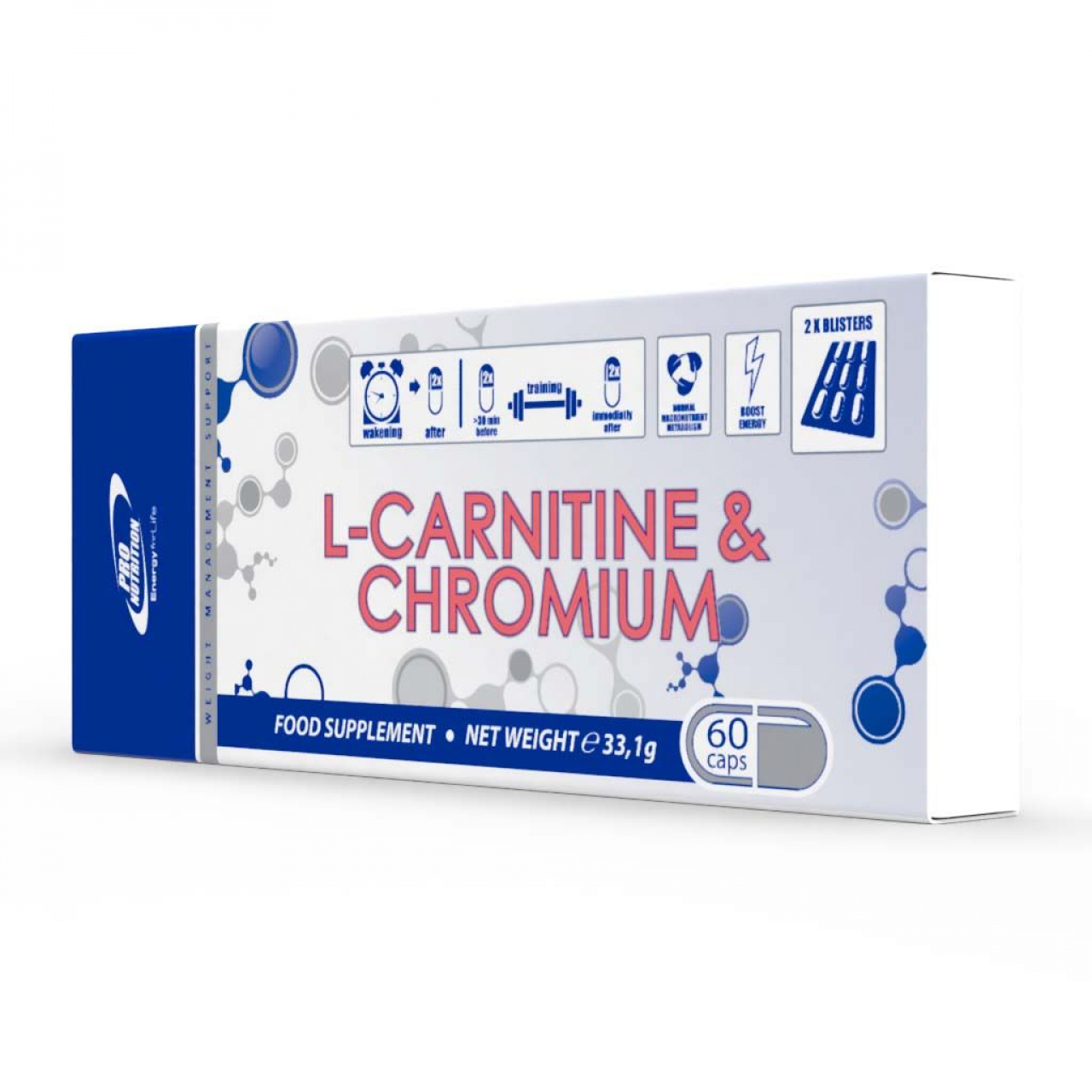 Pro Nutrition L-Carnitine & Crhomium 60 kapszula