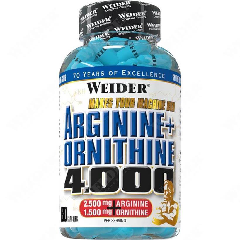 Arginine+Ornithine 4000 caps 180 kapszulás aminosav